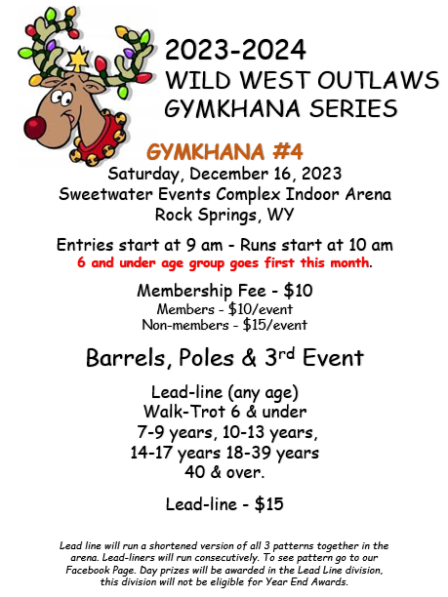 Rock Springs WY Wild West Outlaws Gymkhana @ SWEC Indoor Arena